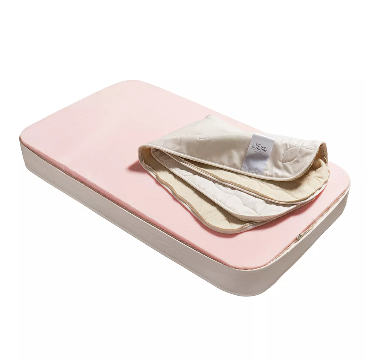 Oliver Furniture Matelas Angles Arrondis Mini+ Wood 68x122x12 – Image 2