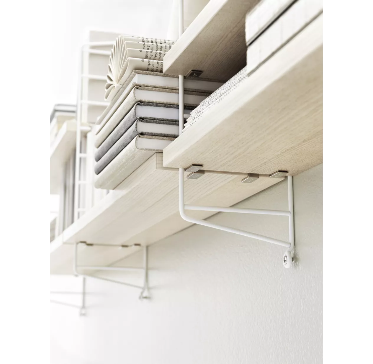 String Furniture Pack 2 Portants Muraux 75 X 30 Cm - Blanc – Image 2