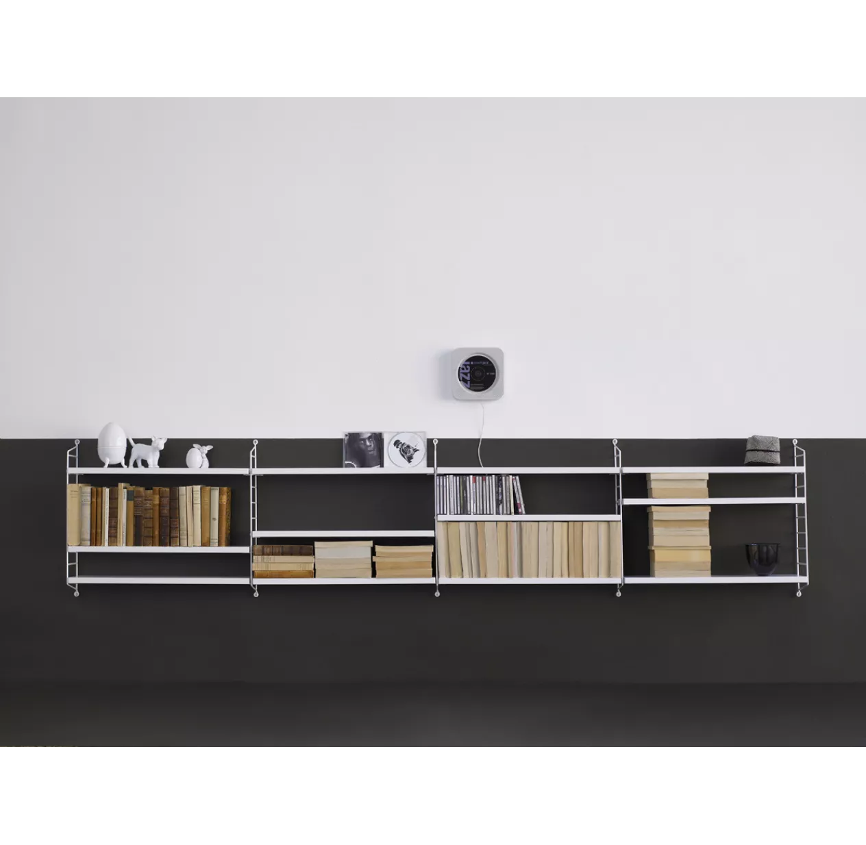 String Furniture Portant Mural 75 X 30 Cm - Noir â Image 3