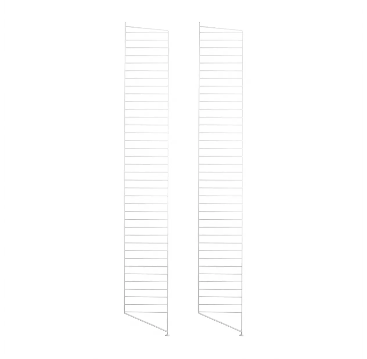 String Furniture Pack 2 Portants Muraux Au Sol 200 X 30 Cm - Blanc