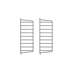 String Furniture Pack 2 Portants Muraux 50 X 20 Cm - Noir