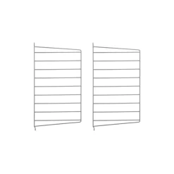 String Furniture Pack 2 Portants Muraux 50 X 30 Cm - Gris