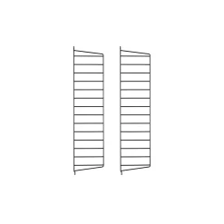 String Furniture Pack 2 Portants Muraux 75 X 20 Cm - Noir