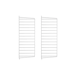 String Furniture Pack 2 Portants Muraux 75 X 30 Cm - Gris