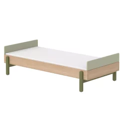 Flexa Popsicle Lit Enfant Simple Tête De Lit Basse Popsicle - Chêne/Kiwi