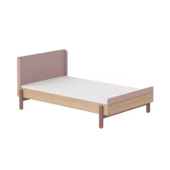 Flexa Popsicle Lit Enfant 120 X 200 Cm Tête De Lit Haute Popsicle - Chêne/Cherry
