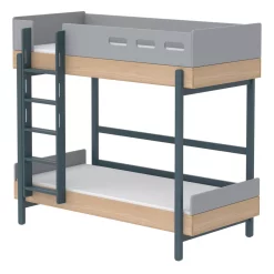 Flexa Popsicle Lit Superposé échelle Droite Popsicle - Chêne/Blueberry