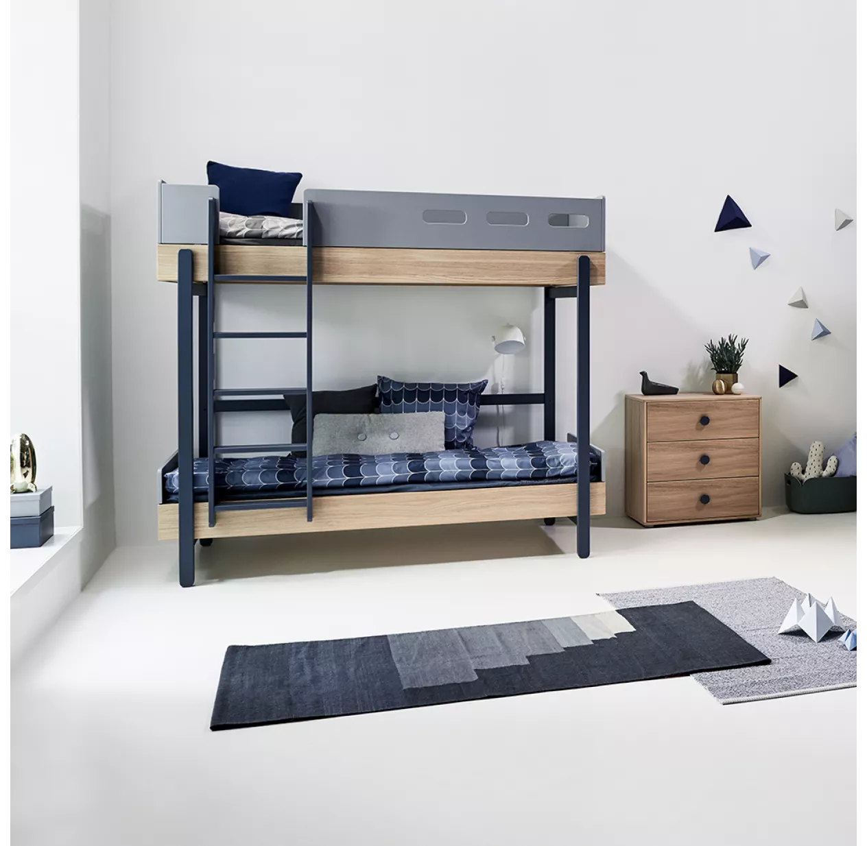 Flexa Popsicle Lit Superposé échelle Droite Popsicle - Chêne/Blueberry – Image 2