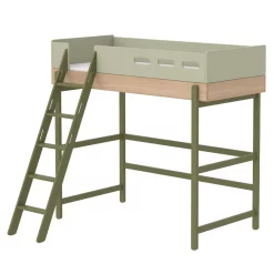Flexa Popsicle Lit Mezzanine échelle Inclinée Popsicle - Chêne/Kiwi