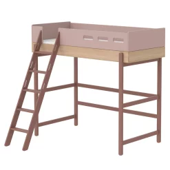 Flexa Popsicle Lit Mezzanine échelle Inclinée Popsicle - Chêne/Cherry