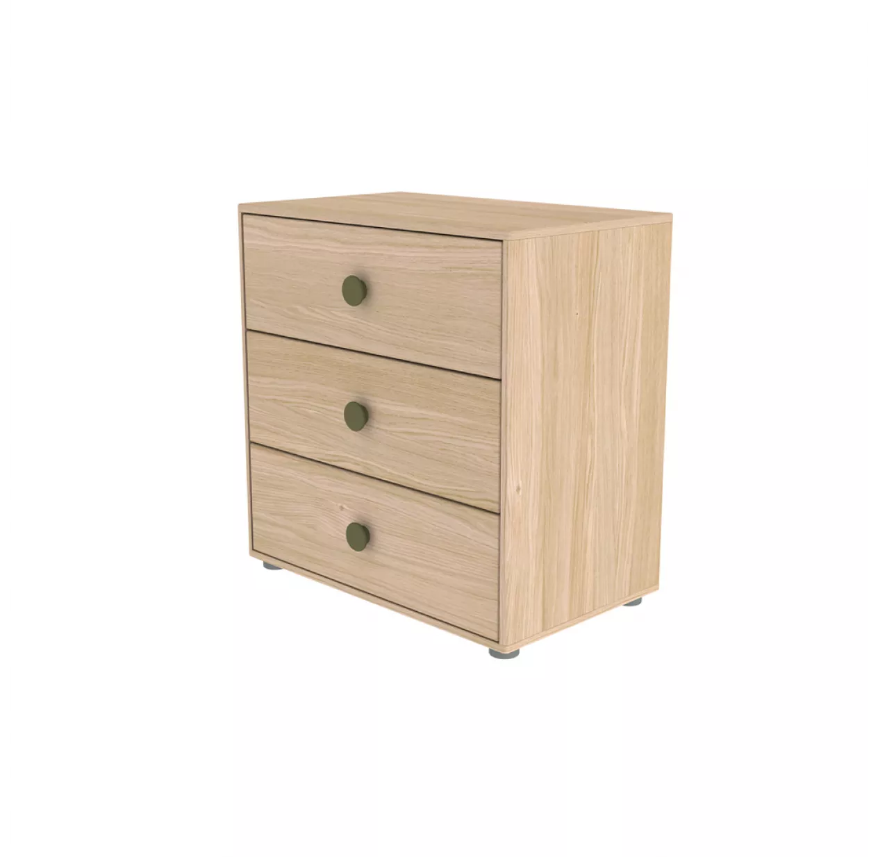 Flexa Popsicle Commode 3 Tiroirs Popsicle - ChĂȘne/Kiwi â Image 2