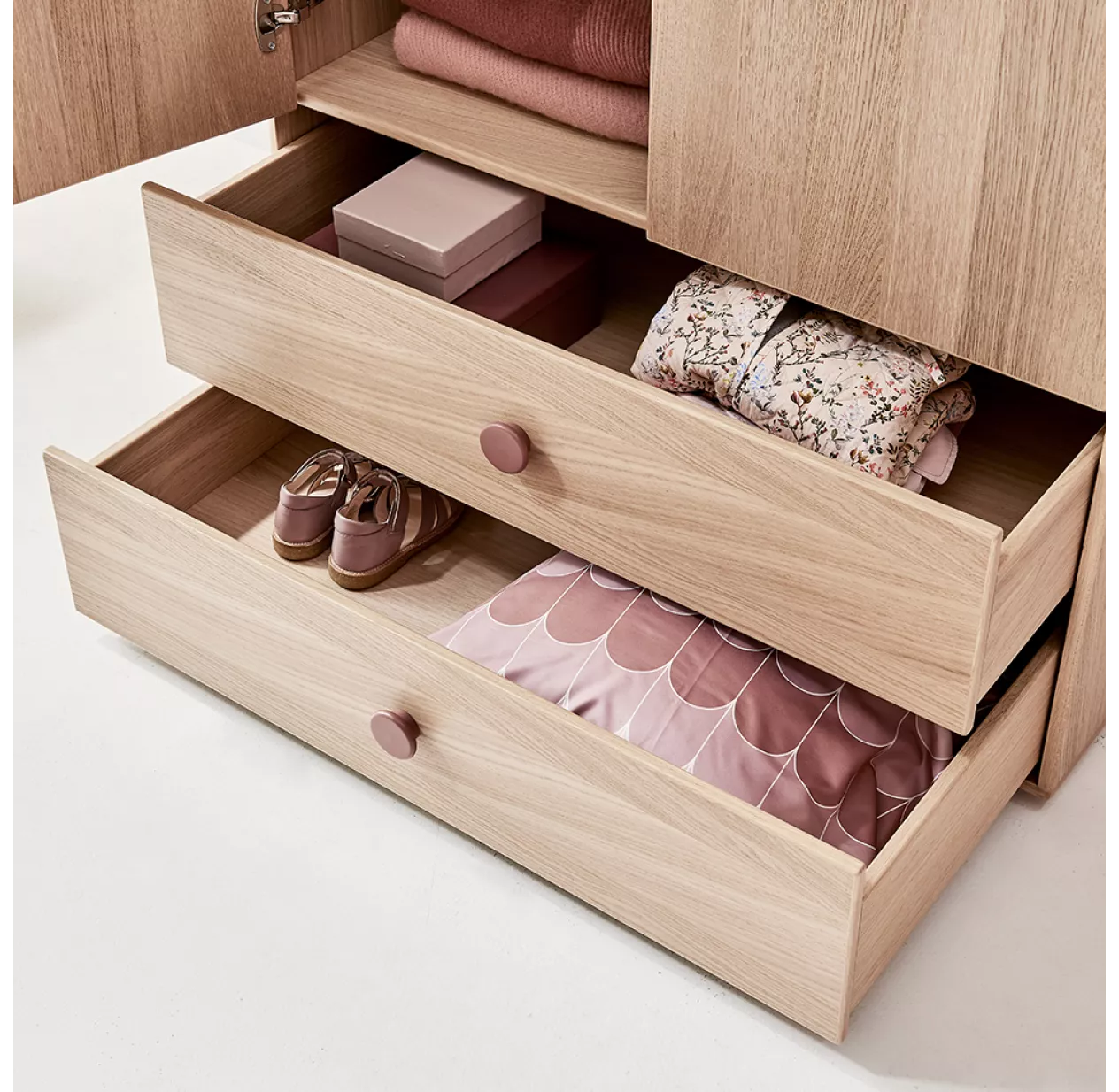 Flexa Popsicle Armoire Haute Popsicle - ChĂȘne/Cherry â Image 4