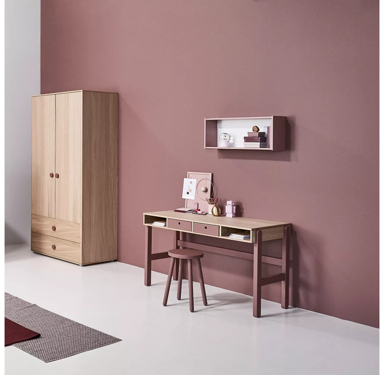 Flexa Popsicle Armoire Haute Popsicle - ChĂȘne/Cherry â Image 7