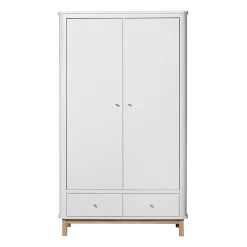 Oliver Furniture Armoire 2 Portes Wood - Chêne / Blanc