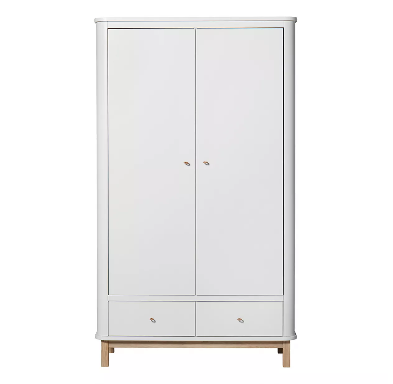 Oliver Furniture Armoire 2 Portes Wood - ChĂȘne / Blanc