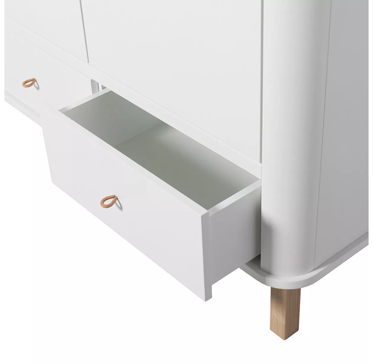 Oliver Furniture Armoire 2 Portes Wood - ChĂȘne / Blanc â Image 4