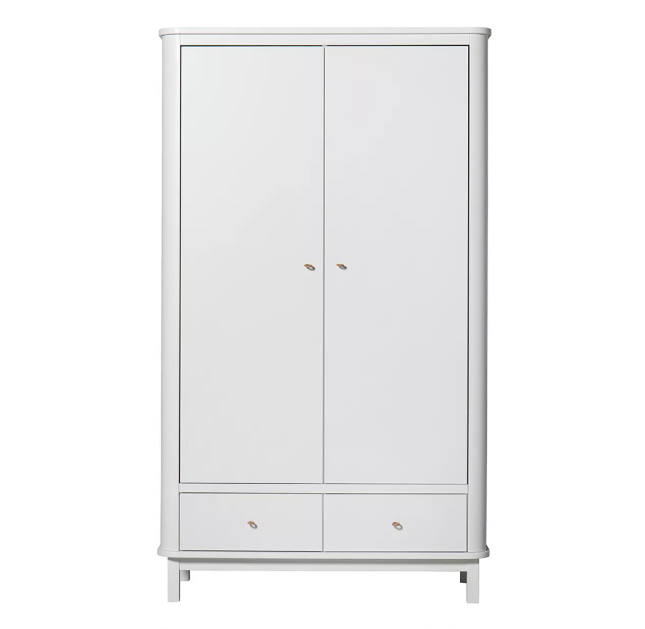 Oliver Furniture Armoire 2 Portes Wood - Blanc