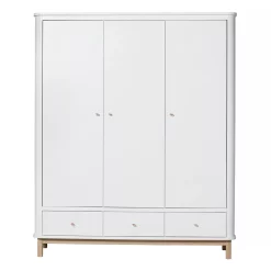 Oliver Furniture Armoire 3 Portes Wood - Chêne / Blanc