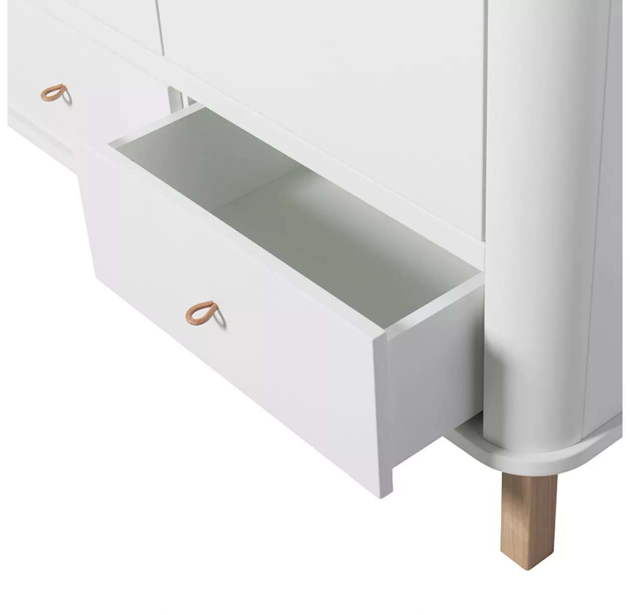 Oliver Furniture Armoire 3 Portes Wood - ChĂȘne / Blanc â Image 4