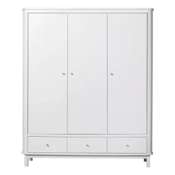 Oliver Furniture Armoire 3 Portes Wood - Blanc