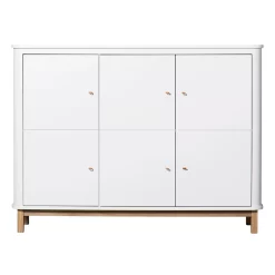 Oliver Furniture Armoire Multi-rangement Wood - Chêne / Blanc