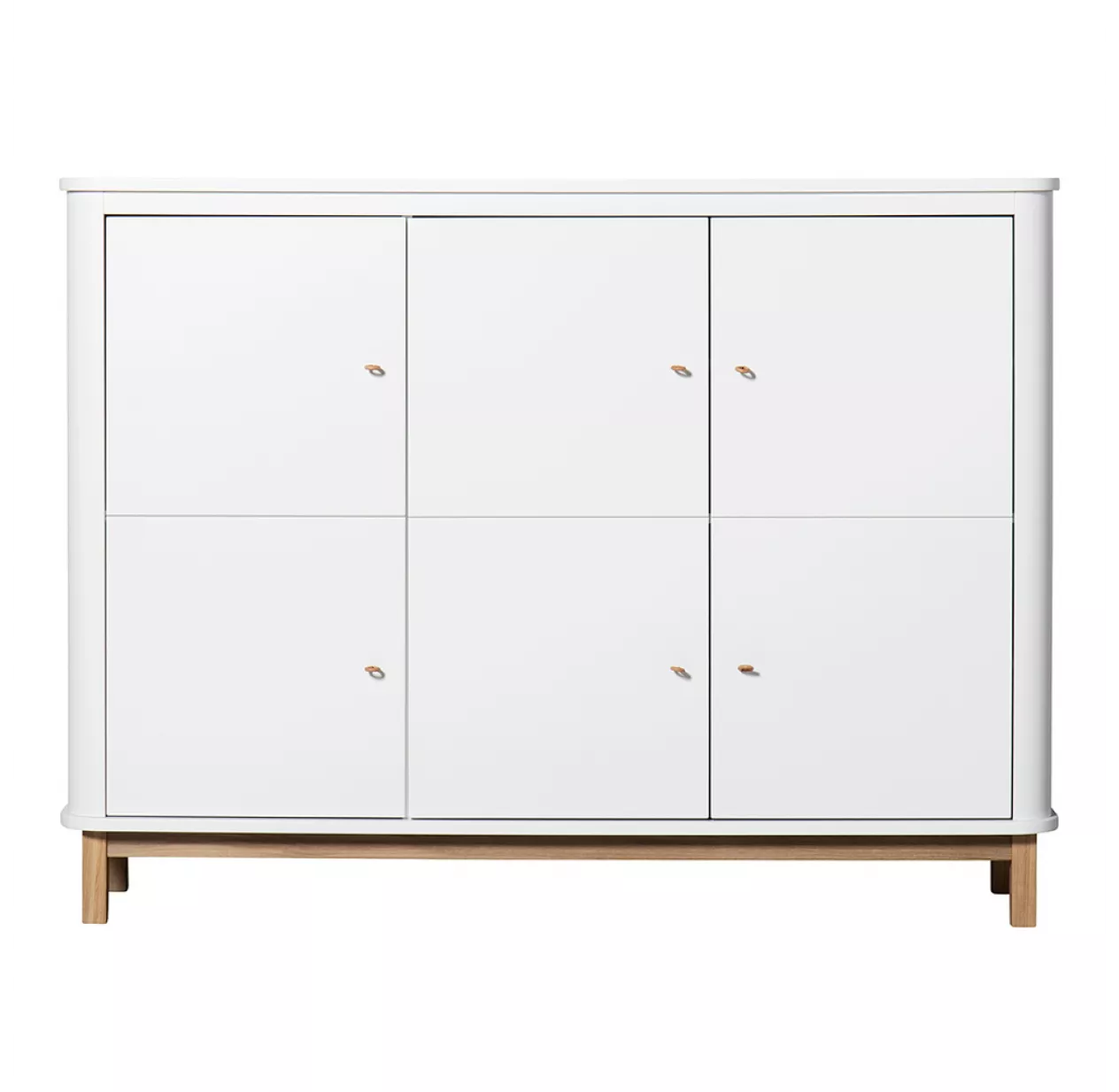 Oliver Furniture Armoire Multi-rangement Wood - ChĂȘne / Blanc