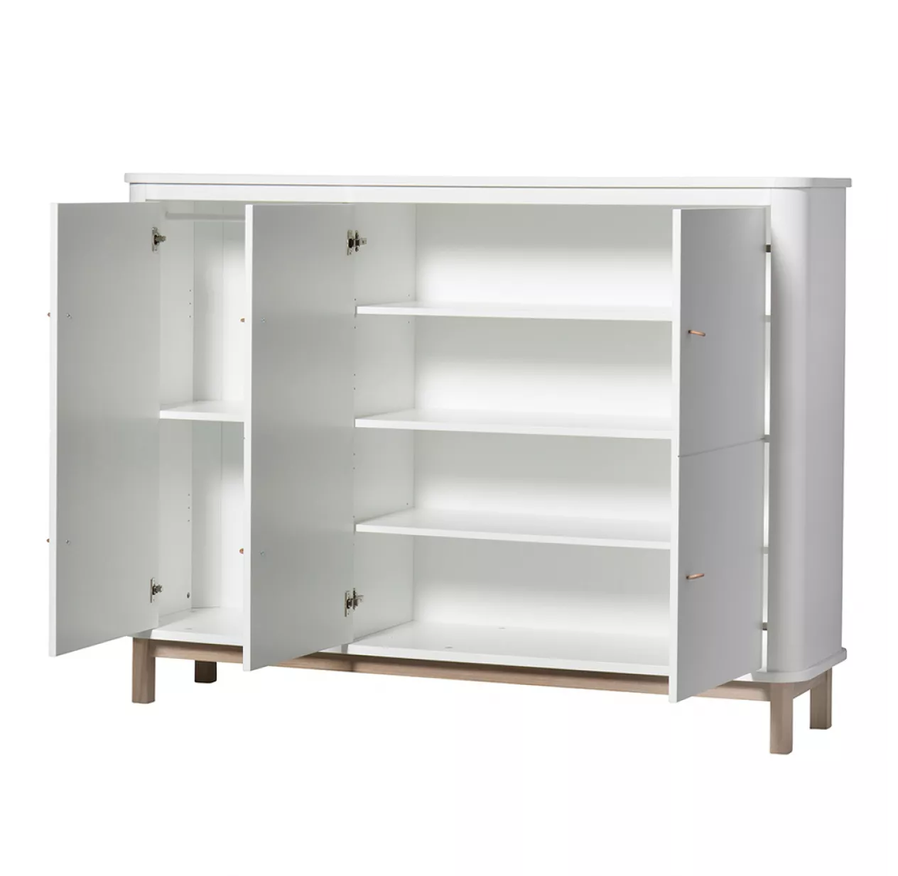 Oliver Furniture Armoire Multi-rangement Wood - ChĂȘne / Blanc â Image 3