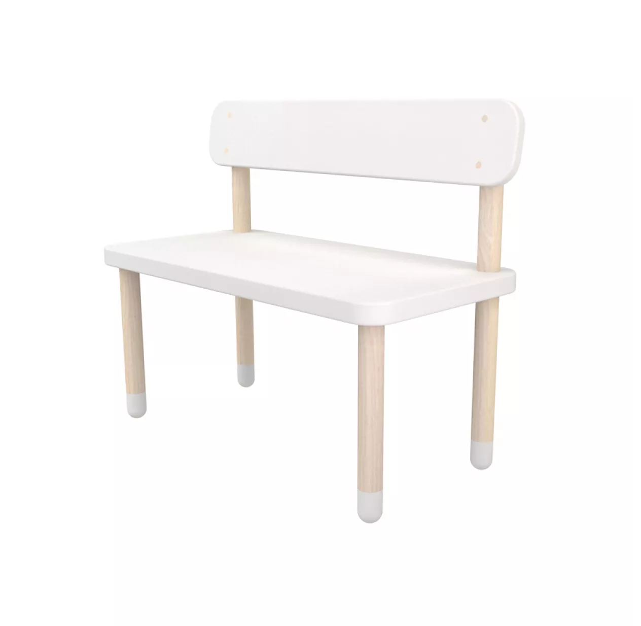 Flexa Play Banc Enfant Avec Dossier - Blanc