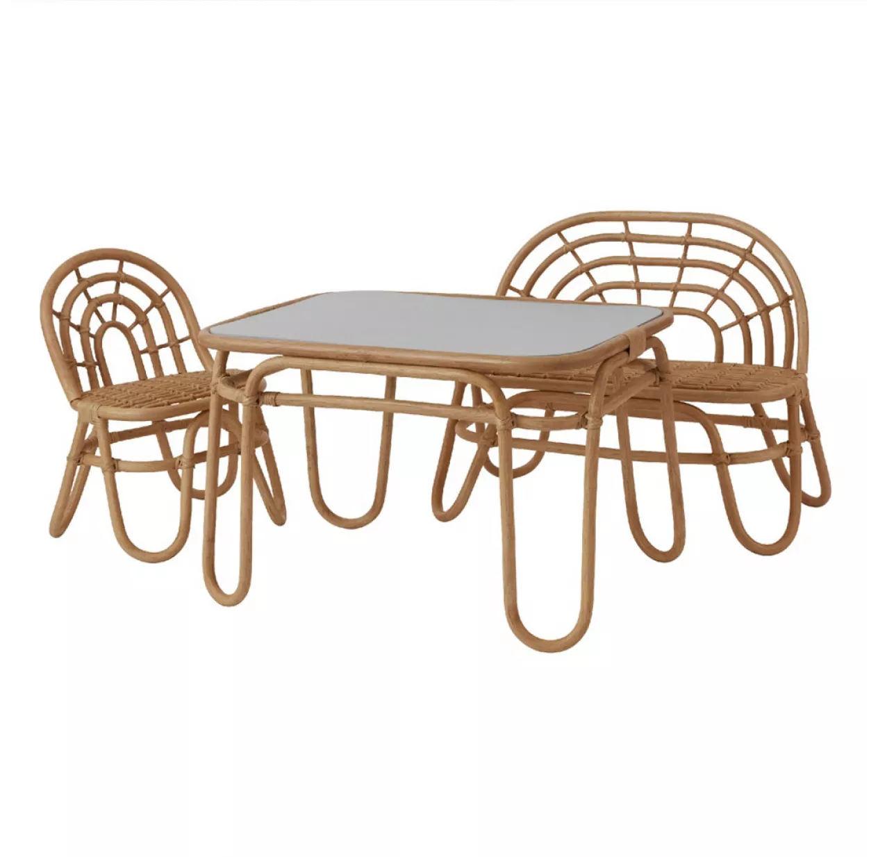 OYOY Banc Enfant En Rotin Rainbow – Image 3