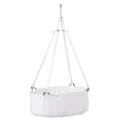 Berceau Suspendu Leander Avec Matelas Et Sangles - Blanc