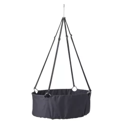 Berceau Suspendu Leander Avec Matelas Et Sangles - Gris Anthracite