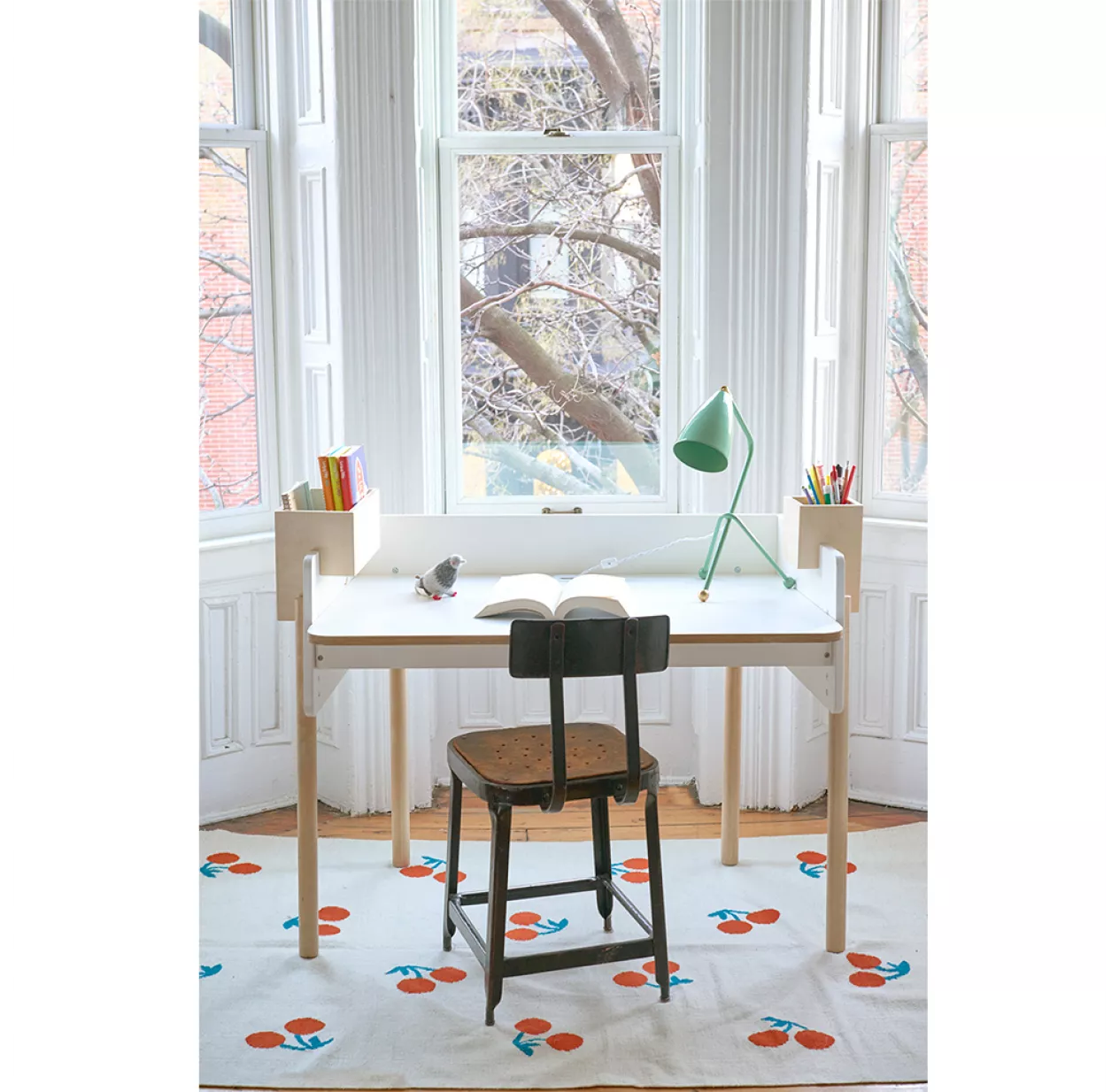 Oeuf NYC Bureau évolutif Brooklyn - Blanc/Bouleau – Image 5