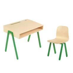In2Wood Bureau Et Chaise Enfant 2-6 Ans - Vert