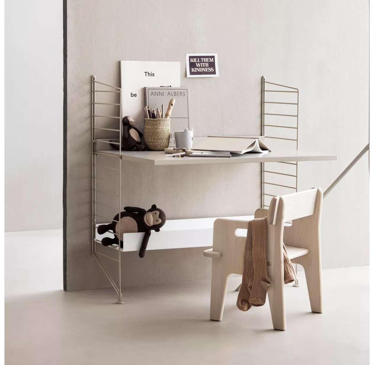 String Furniture Bureau Mural évolutif 80 X 85 Cm - Noir – Image 3