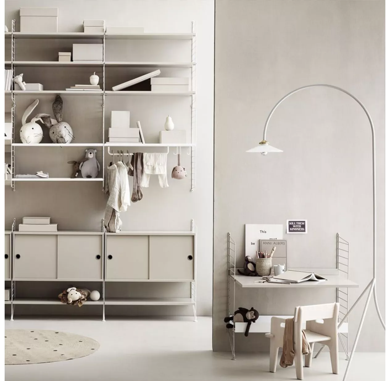 String Furniture Bureau Mural Ă©volutif - Beige â Image 2