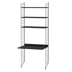 String Furniture Bureau Mural évolutif - Noir