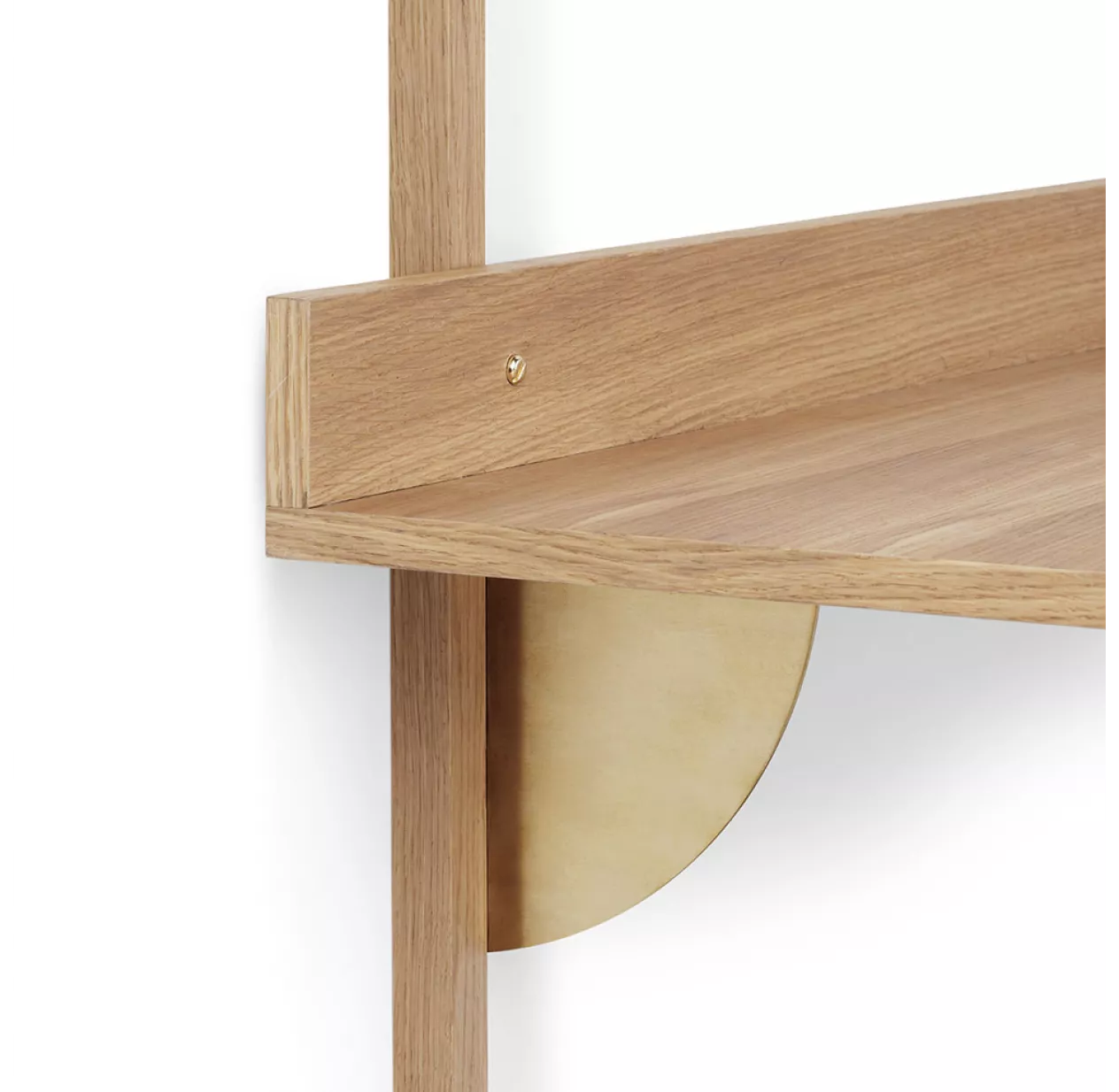 Ferm LIVING Bureau Mural Sector - ChĂȘne/Laiton â Image 3