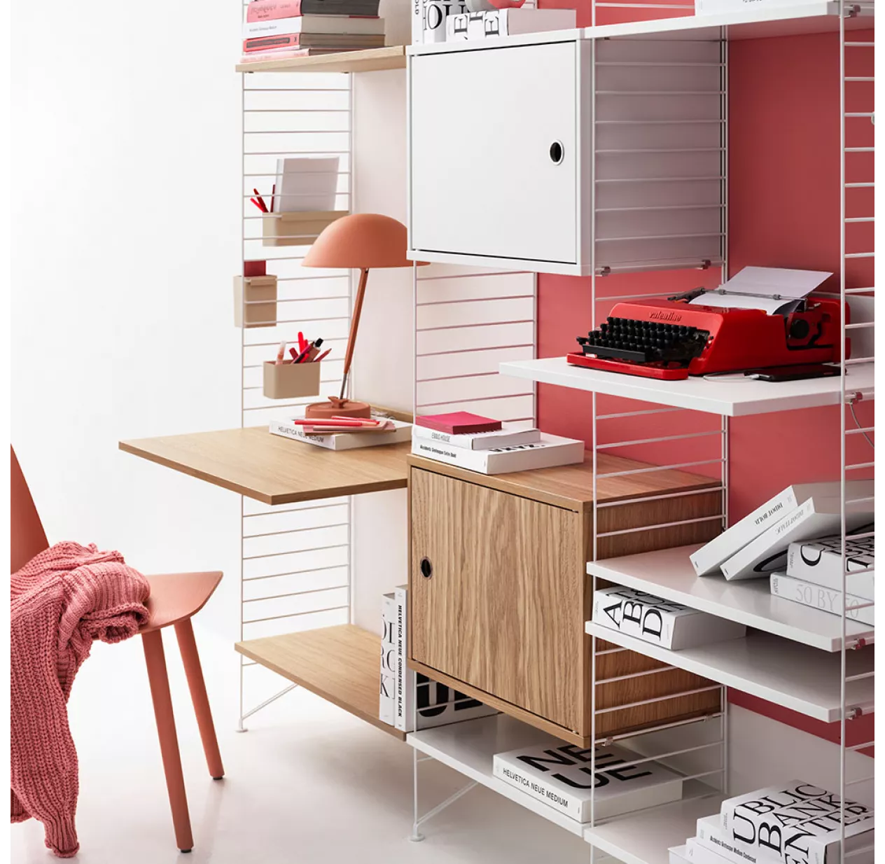 String Furniture Caisson 1 Porte 58 X 30 Cm - Blanc – Image 2