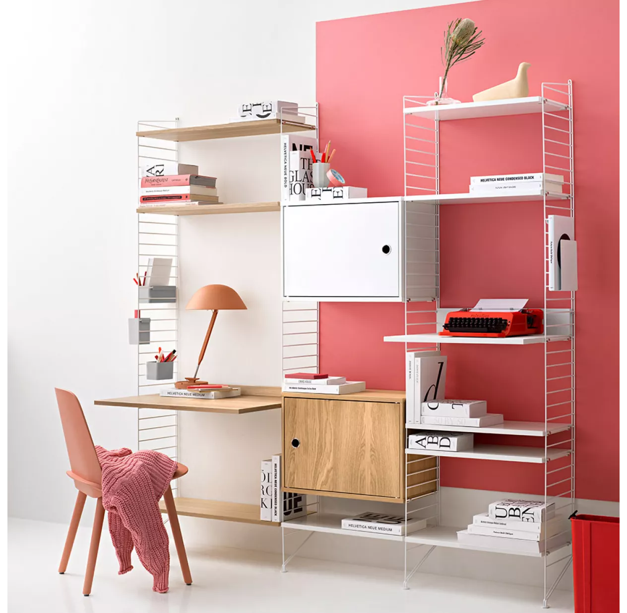 String Furniture Caisson 1 Porte 58 X 30 Cm - Frêne – Image 2