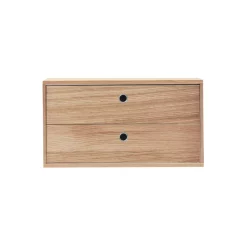 String Furniture Caisson 2 Tiroirs 78 X 30 Cm - Chêne