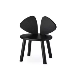 Nofred Chaise Enfant Mouse 2-5 Ans - Noir