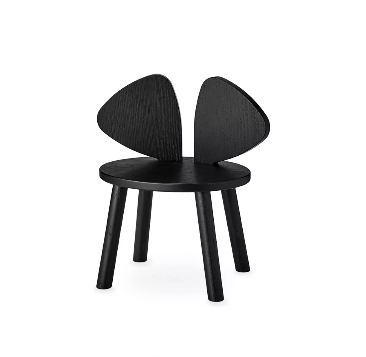 Nofred Chaise Enfant Mouse 2-5 Ans - Noir