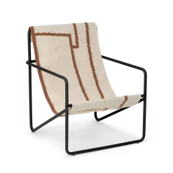 Ferm LIVING Chaise Lounge Desert - Noir/Shape