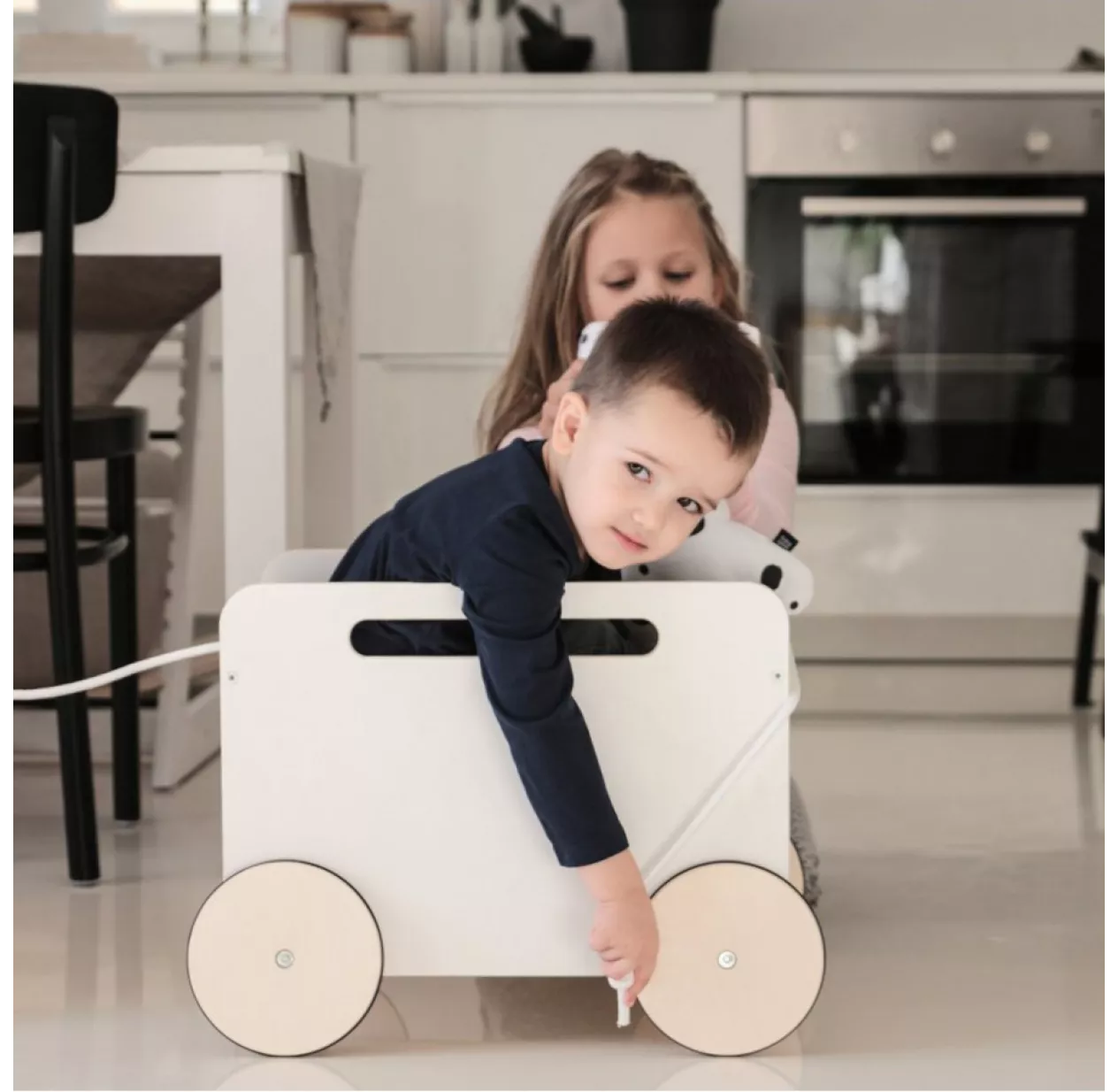 Ooh Noo Coffre à Jouets Sur Roues Toy Chest - Blanc – Image 5