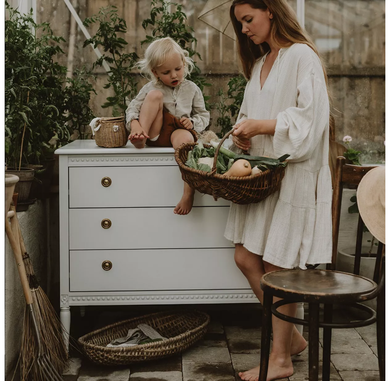 Gustavienne Commode 3 Tiroirs - Blanc – Image 3