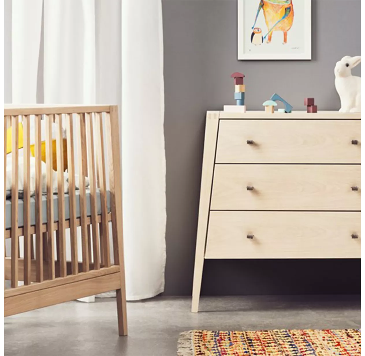 Leander Commode 3 Tiroirs Linea - ChĂȘne â Image 3