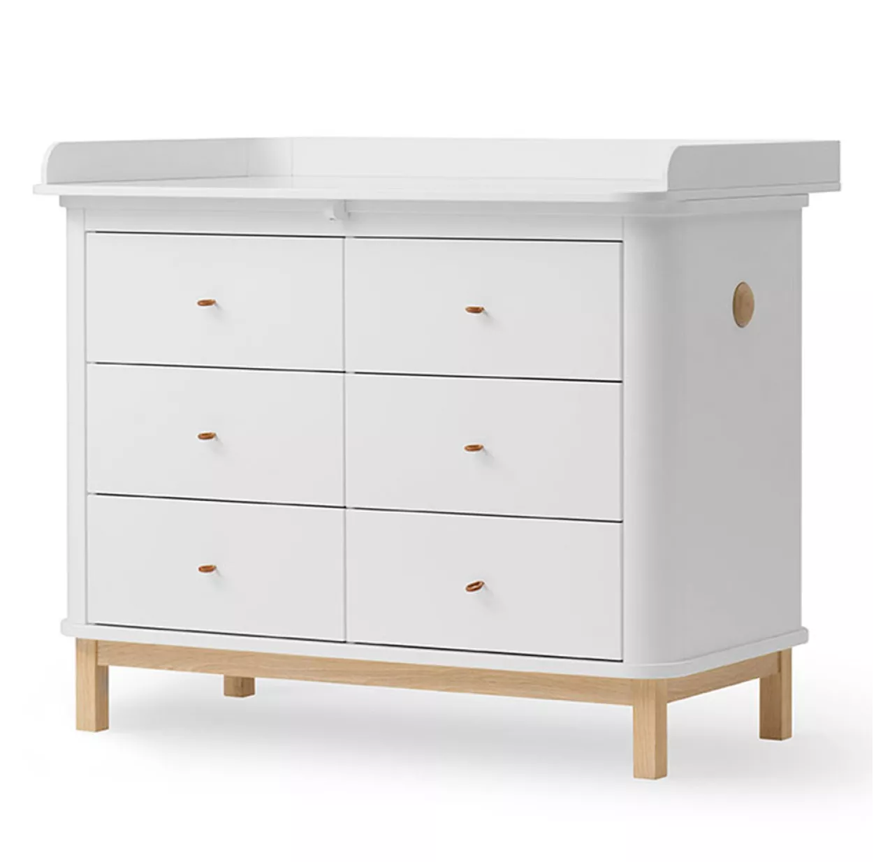 Oliver Furniture Commode Avec Grand Plan à Langer Wood - Chêne / Blanc – Image 3