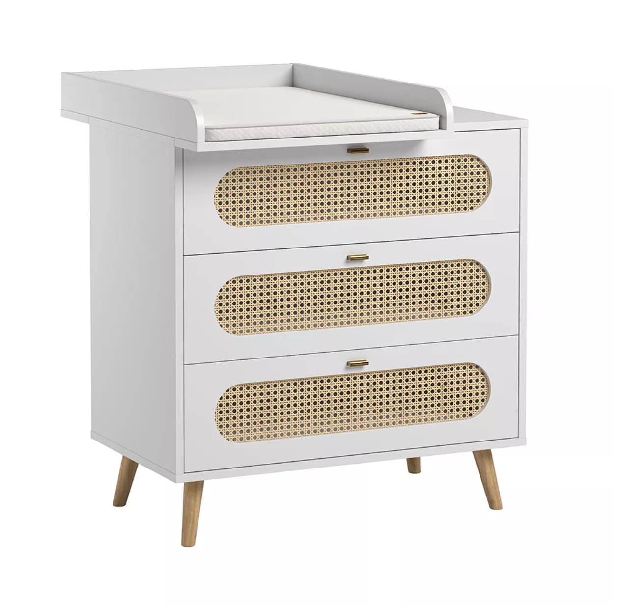 VOX Commode 3 Tiroirs à Langer Canne - Blanc – Image 3