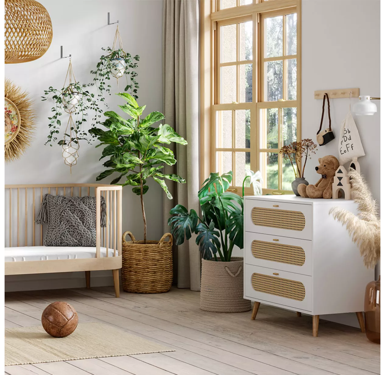 VOX Commode 3 Tiroirs à Langer Canne - Blanc – Image 4