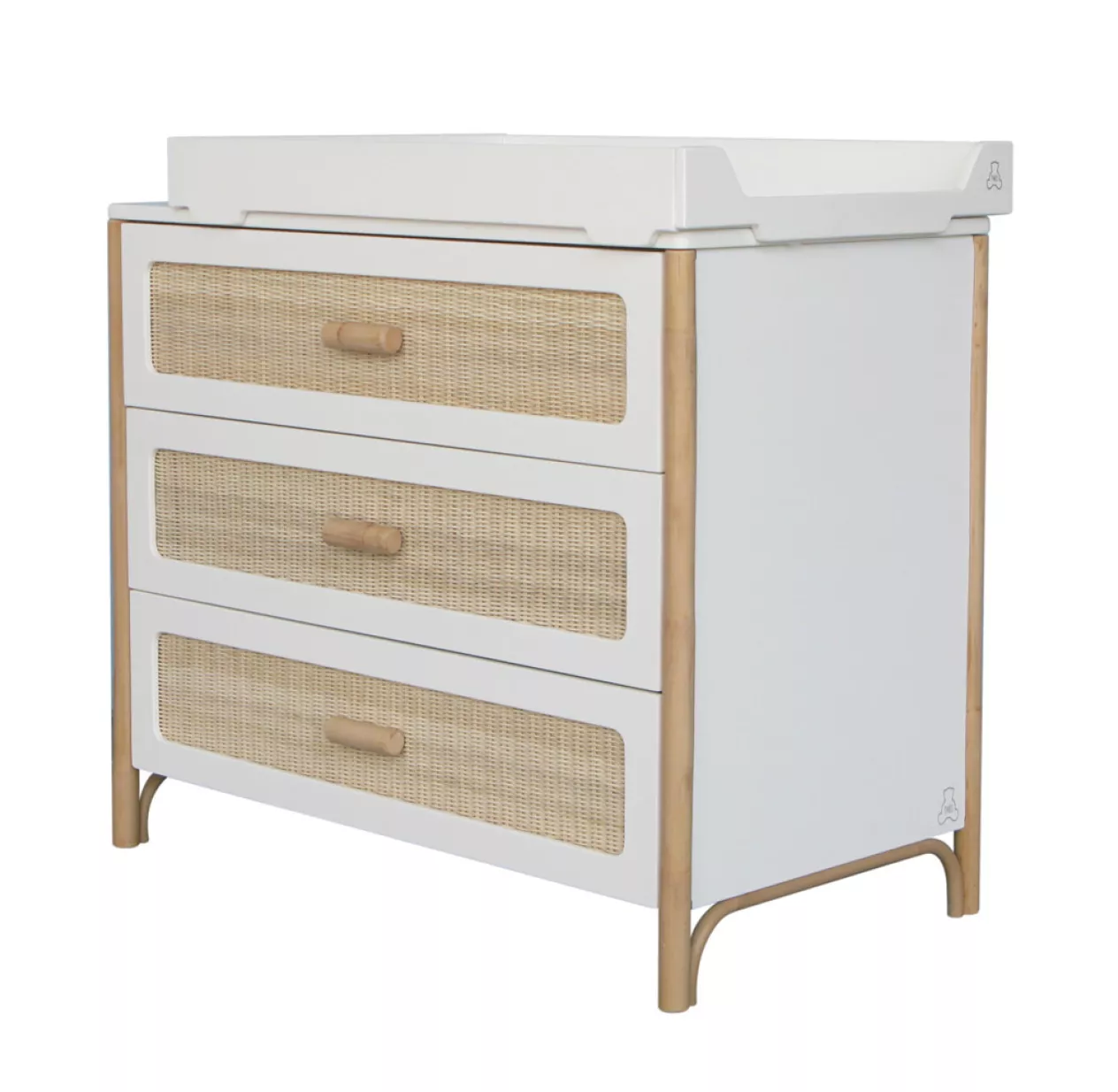 Theo Commode Cèdre Et Rotin Océania - Blanc – Image 7